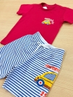 Conjunto Vermelho Carro Listras