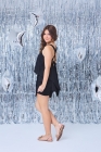 Conjunto Batinha Preto Short Saia Juvenil