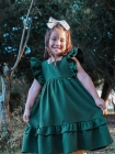 Vestido LUXO Verde Musgo (Premium)