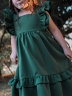 Vestido LUXO Verde Musgo (Premium)